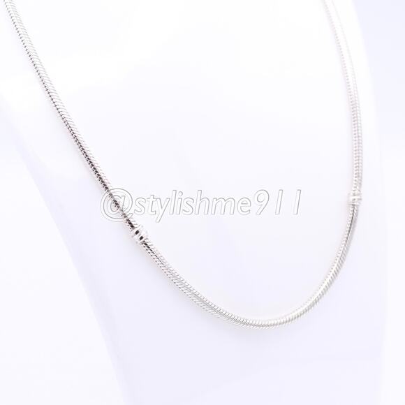 Authentic Pandora Sterling Necklace with Lobster Clasp - 590700-HV-N - Picture 4 of 11